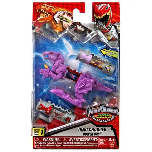 Power Rangers Dino Super Charge Series 1 Purple Dino Charger Power Pack #32638 [Damaged Package]