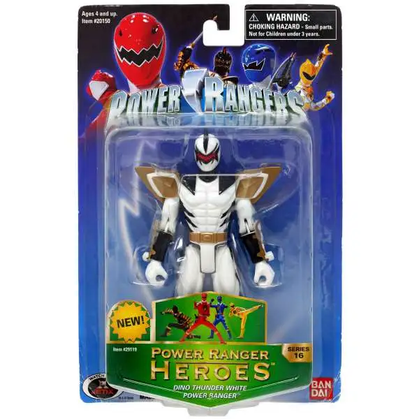 Power Rangers Power Ranger Heroes Series 16 Dino Thunder White Ranger Action Figure