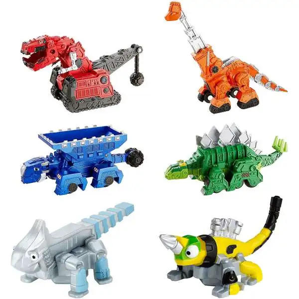 Dinotrux Ty Rux, Garby, Ace, Skya, Ton-Ton & Revvit Exclusive Diecast Figure 6-Pack