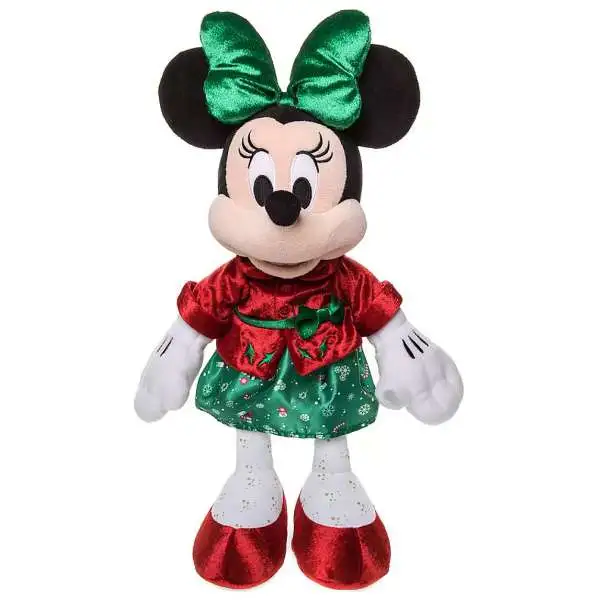 Disney 2019 Holiday Minnie Mouse Exclusive 15-Inch Plush [Red Jacket, Green Skirt]