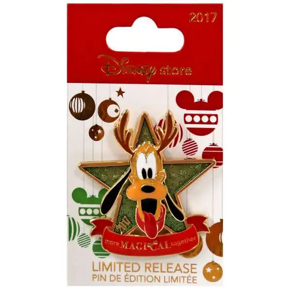 Disney 2017 Holiday Pluto Exclusive 1.75-Inch Pin