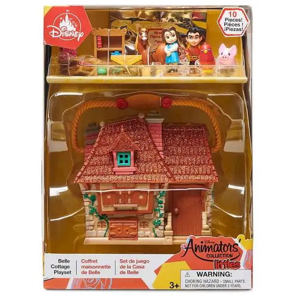 Disney Beauty and the Beast Littles Animators' Collection Belle Cottage Exclusive Micro Playset