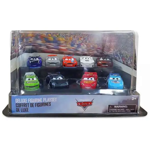 Disney / Pixar Cars Cars Exclusive 9-Piece PVC Figure Deluxe Play Set [Includes JP Drive (Apple Car)]
