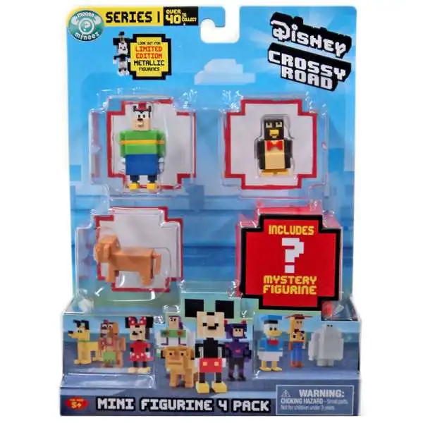 Crossy Road Disney Series 1 Pete, Wheezy, Nala & Mystery Figure Mini Figure 4-Pack