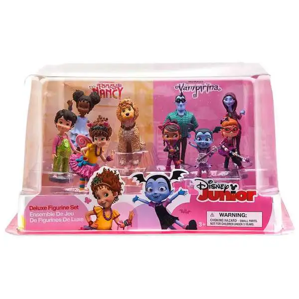 Disney Junior Fancy Nancy & Vampirina Exclusive 9-Piece PVC Figure Deluxe Play Set