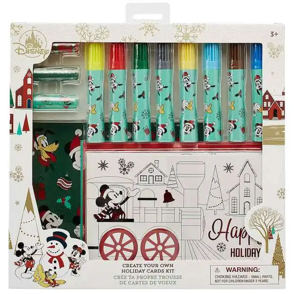Disney Mickey Mouse & Friends Create Your Own Holiday Card Exclusive Art Kit