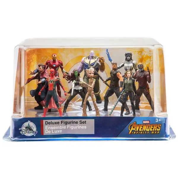 Disney Marvel Avengers Infinity War Exclusive 10-Piece Deluxe PVC Figure Playset [Damaged Package]