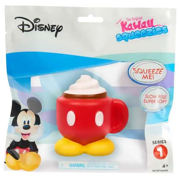 Disney The Original Kawaii Squeezies Series 1 Mickey Coffee Squeeze Toy