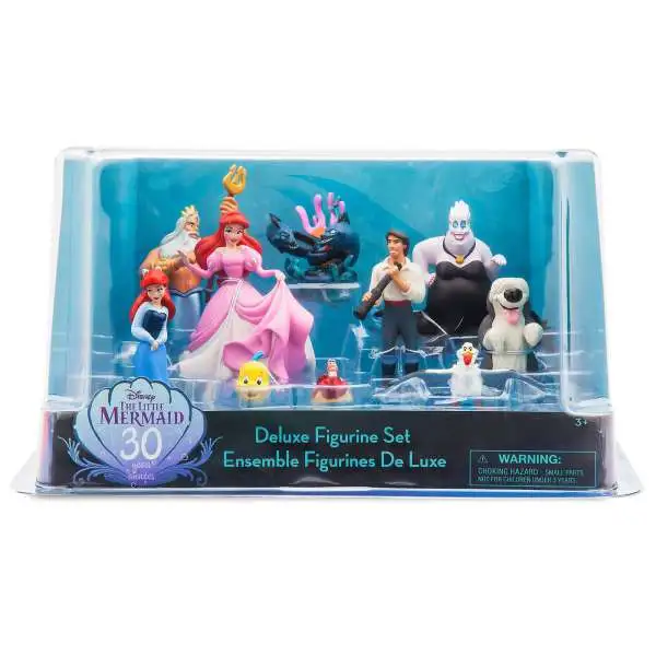 Disney 30th Anniversary The Little Mermaid Exclusive 10-Piece PVC Figure Set [Damaged Package]
