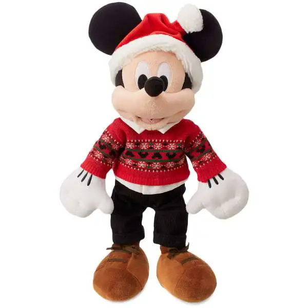 Disney 2018 Holiday Mickey Mouse Exclusive 17-Inch Plush [Red Sweater]