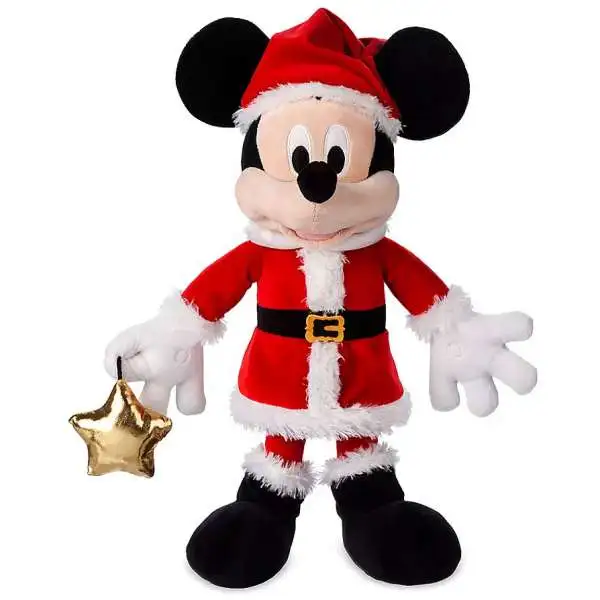 Disney 2019 Holiday Santa Mickey Mouse Exclusive 17-Inch Plush
