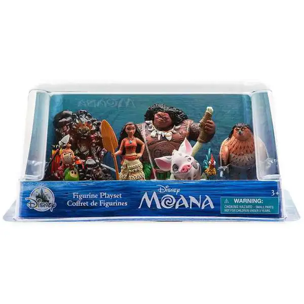 Disney Moana Moana Exclusive 6-Piece PVC Figure Play Set [Moana, Maui, Maui as Hawk, Pua with Hei Hei, two Kakamora, & Te Ka]
