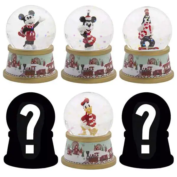 Disney Mickey Mouse 2019 Holiday Snow Globe Exclusive Mystery Pack