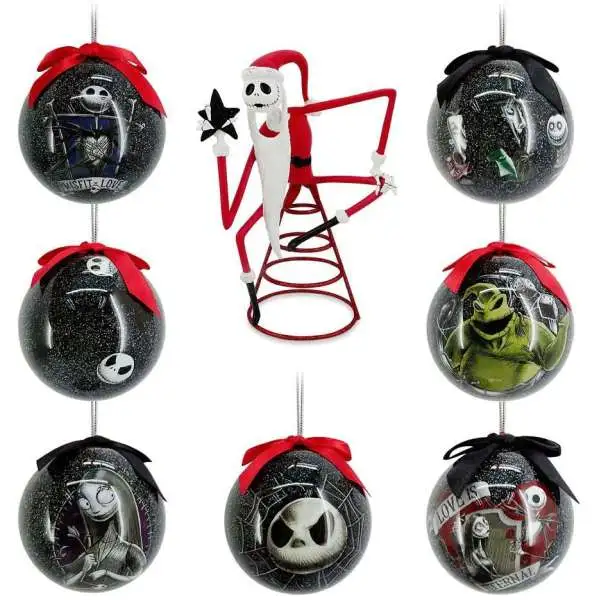Disney The Nightmare Before Christmas Exclusive Ornament Set with Tree Topper [2021, Damaged Package]