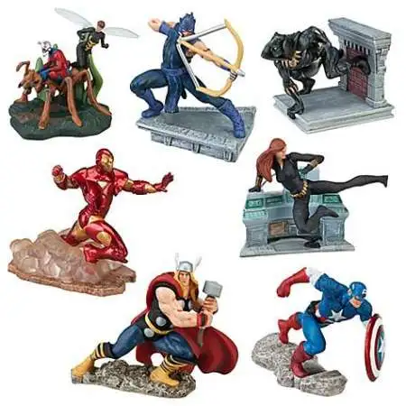 Disney Marvel Avengers Exclusive 7-Piece PVC Figure Set