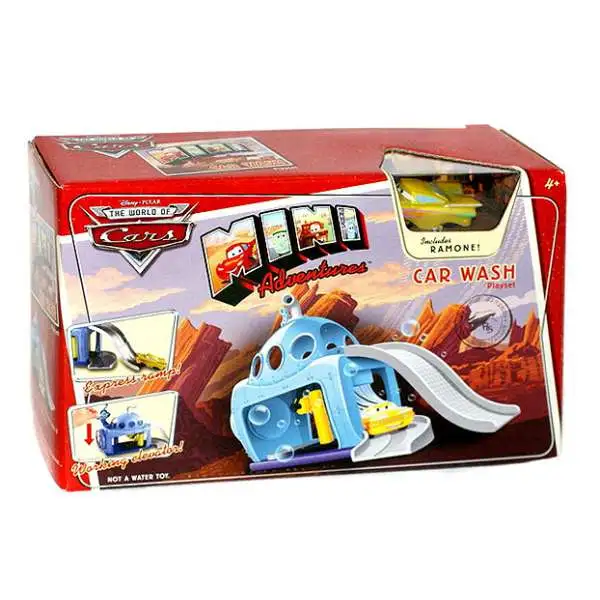 Disney / Pixar Cars The World of Cars Mini Adventures Submarine Car Wash Pocket Playset