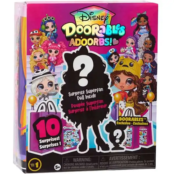 Disney Doorables ADOORBS! 5.5-Inch Mystery Pack [1 RANDOM Superfan Doll]