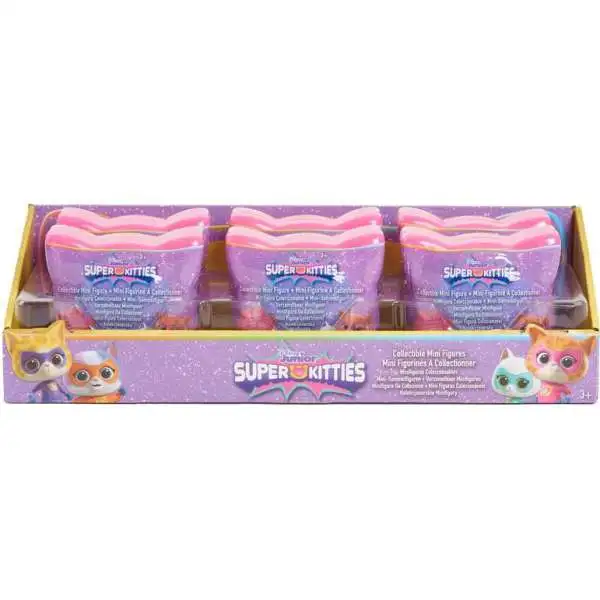 Disney Junior SuperKitties Collectible Mini Figure Mystery Box [12 Packs]