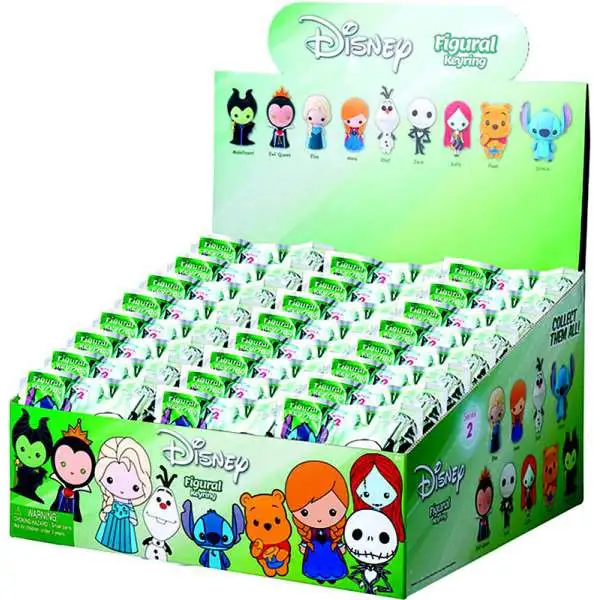 3D Figural Keyring Disney Series 2 Mystery Box [24 Packs]