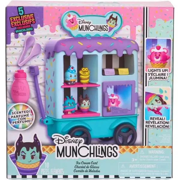 Disney Munchlings Ice Cream Cart Playset