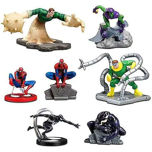 Disney Marvel Spider-Man Exclusive 7-Piece PVC Figure Set [2011]