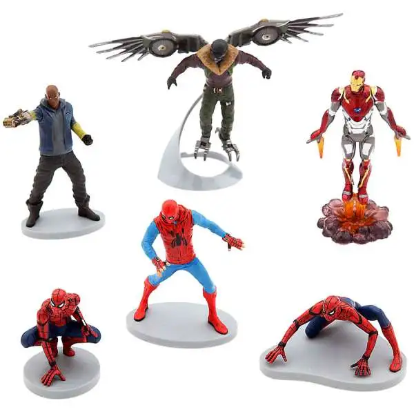 Disney Marvel Spider-Man Homecoming Exclusive 6-Piece PVC Figure Play Set