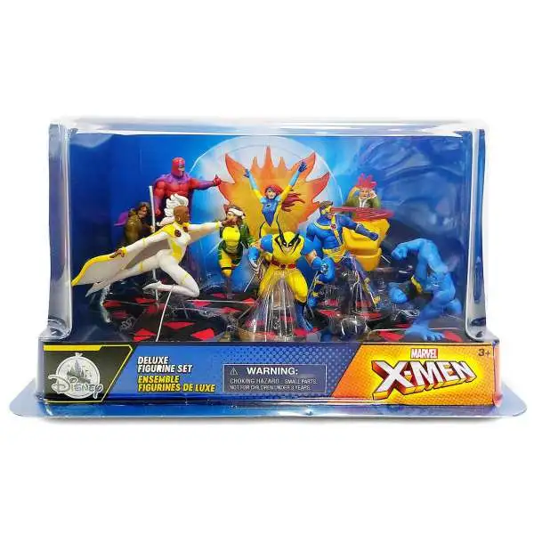 Disney Marvel X-Men Exclusive 9-Piece PVC Figure Deluxe Play Set