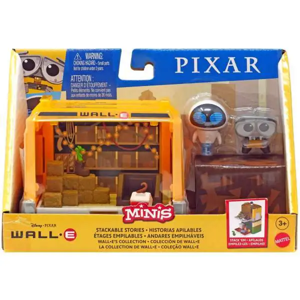 Disney / Pixar Wall-E MINIS Garage Stackable Stories Playset [with Wall-E & Eve Figures]