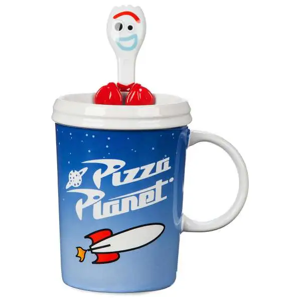 Disney Toy Story 4 Pizza Planet Exclusive Mug [with Forky Spoon]