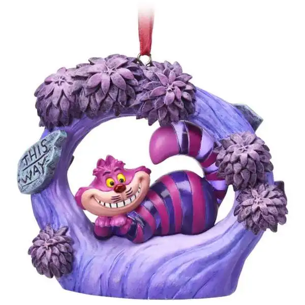 Disney Alice in Wonderland 2021 Holiday Cheshire Cat Light-Up Living Magic Exclusive Sketchbook Ornament