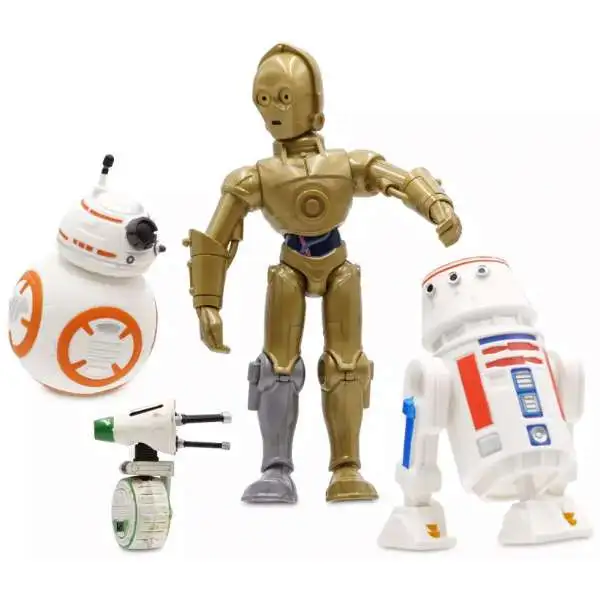 Disney Star Wars Toybox C-3PO, R2-D4, BB-8 & D-O Exclusive Action Figure Set