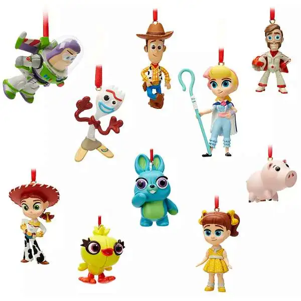 Disney / Pixar Toy Story 4 Mini Exclusive Ornament 10-Pack Set