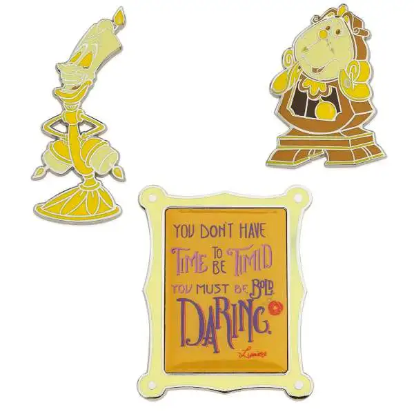 Disney Wisdom Beauty and the Beast Exclusive Pin Set
