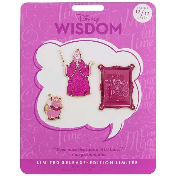 Disney Wisdom Cinderella Exclusive Pin Set