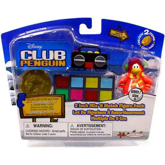 Club Penguin Mix 'N Match Series 9 Cadence & Turntable Mini Figure Set