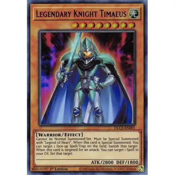 YuGiOh Trading Card Game Dragons of Legend: The Complete Series Ultra Rare Legendary Knight Timaeus DLCS-EN001
