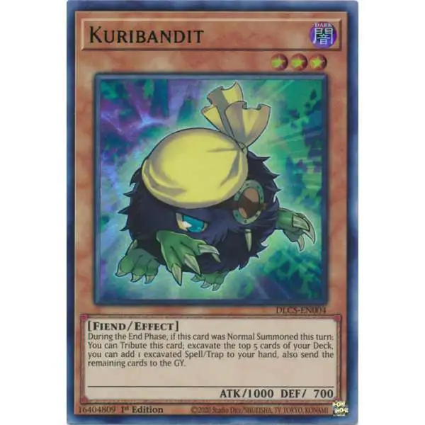 YuGiOh Trading Card Game Dragons of Legend: The Complete Series Ultra Rare Kuribandit DLCS-EN004 [Green Variant]