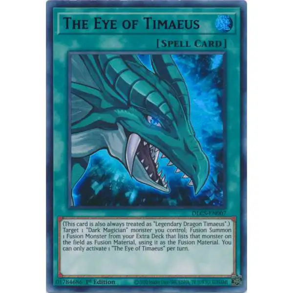 YuGiOh Trading Card Game Dragons of Legend: The Complete Series Ultra Rare The Eye of Timaeus DLCS-EN007 [Purple Variant]