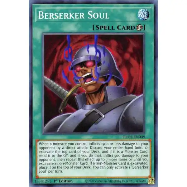 YuGiOh Trading Card Game Dragons of Legend: The Complete Series Common Berserker Soul DLCS-EN009
