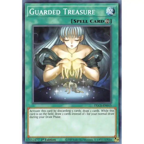YuGiOh Trading Card Game Dragons of Legend: The Complete Series Common Guarded Treasure DLCS-EN015