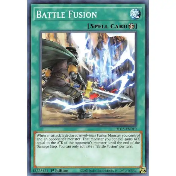 YuGiOh Trading Card Game Dragons of Legend: The Complete Series Common Battle Fusion DLCS-EN019