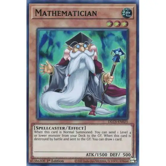 YuGiOh Trading Card Game Dragons of Legend: The Complete Series Ultra Rare Mathematician DLCS-EN025