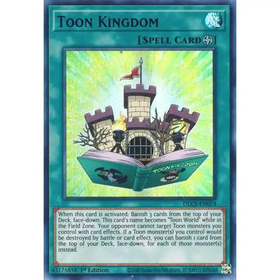 YuGiOh Trading Card Game Dragons of Legend: The Complete Series Ultra Rare Toon Kingdom DLCS-EN074 [Blue Variant]