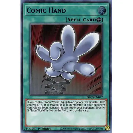 YuGiOh Trading Card Game Dragons of Legend: The Complete Series Ultra Rare Comic Hand DLCS-EN077 [Blue Variant]