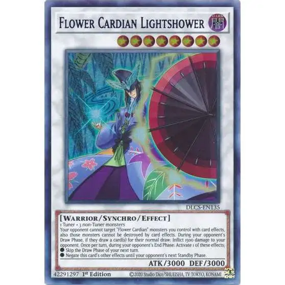 YuGiOh Trading Card Game Dragons of Legend: The Complete Series Ultra Rare Flower Cardian Lightshower DLCS-EN135 [Blue Variant]