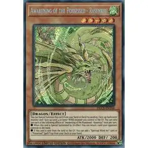 YuGiOh Trading Card Game Dragons of Legend: The Complete Series Secret Rare Awakening of the Possessed - Rasenryu DLCS-EN144