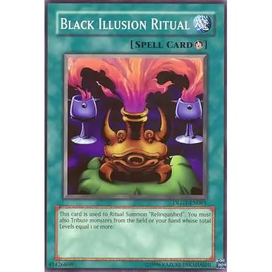 YuGiOh Dark Legends Common Black Illusion Ritual DLG1-EN061