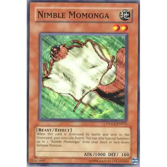 YuGiOh Dark Legends Common Nimble Momonga DLG1-EN072