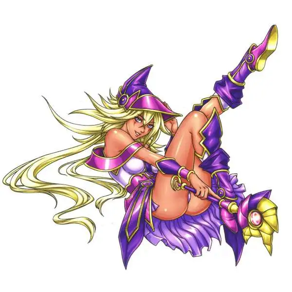YuGiOh Dark Magician Girl Sticker [Purple]