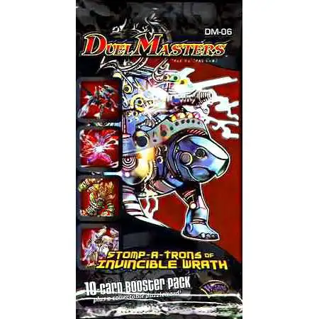 Duel Masters Card Game Stomp-A-Trons Invincible Wrath Booster Pack [10 Cards]